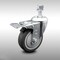 Service Caster 4 Inch SS Thermoplastic Rubber 12mm Threaded Stem Caster Total Lock Brake SCC-SSTSTTL20S414-TPRB-M1215 - alternate 2